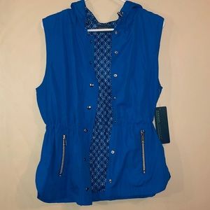 Blue Casual Identity Vest
